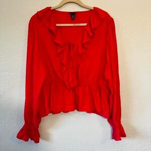 Scoop Women's Red Blouse
